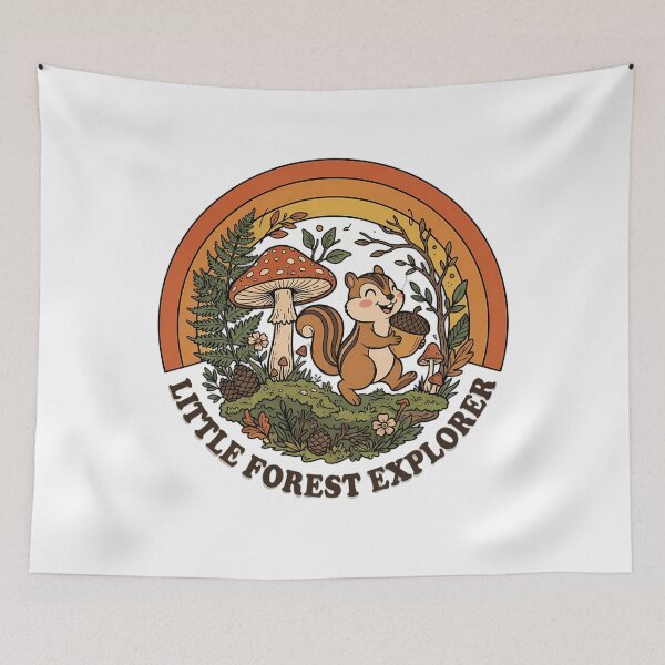 Item preview, Cute Chipmunk Forest Explorer Woodland Illustration designed and sold by SHOP-Corner.