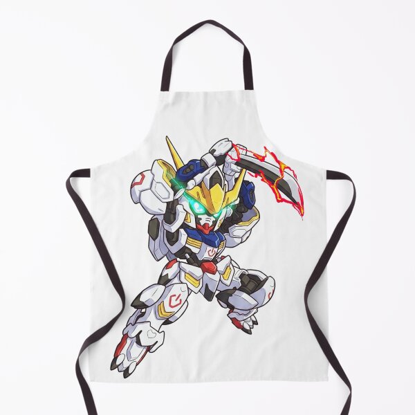 Item preview, chibi SD Gundam Barbatos ATTACK katana sword POSE vector illustration digital art designed and sold by sabartgunpla.