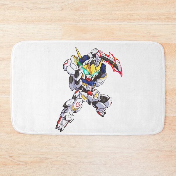 Item preview, chibi SD Gundam Barbatos ATTACK katana sword POSE vector illustration digital art  designed and sold by sabartgunpla.