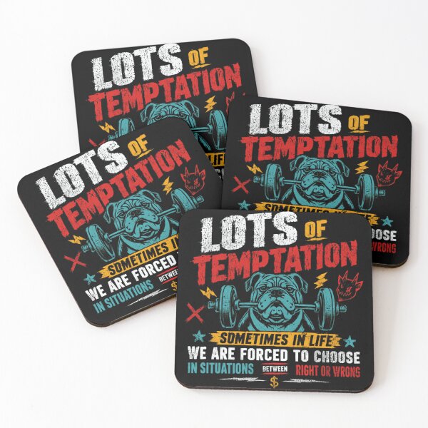 Item preview, Lots Of Temptation Sometimes In Life We Are Forced To Choose Between Right Or Wrong Weightlifting Gym Motivation Bodybuilding designed and sold by RetroMini2026.