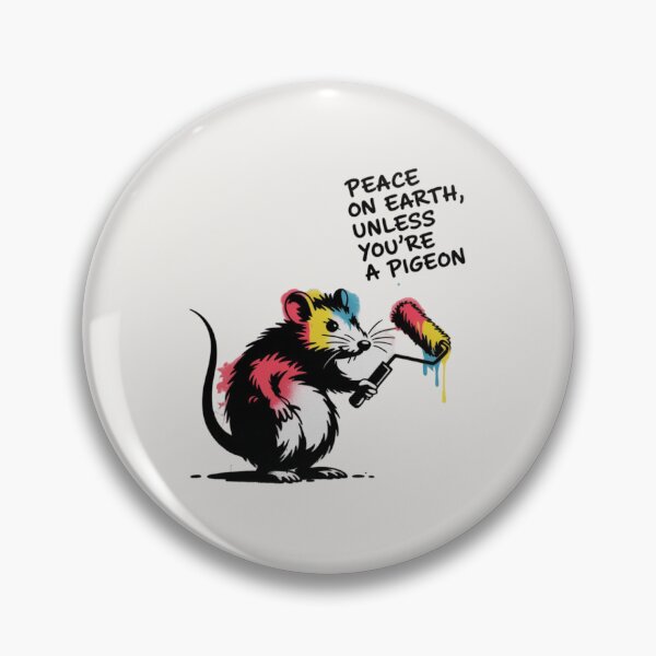 Item preview, Banksy Rat - Peace on Earth, Unless You're a Pigeon designed and sold by 123ks.
