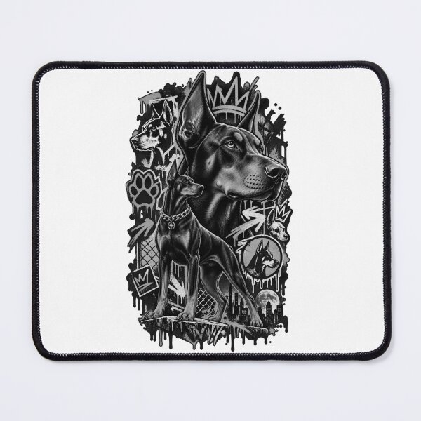 Item preview, Doberman Urban Graffiti Art designed and sold by AbderraimArt.