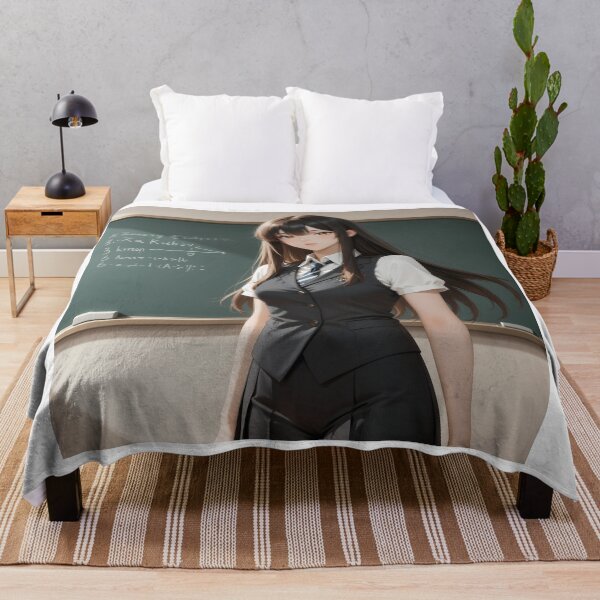 Item preview, Elegant Anime Brunette Classroom Academy Girl designed and sold by Killington.