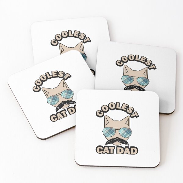 Item preview, Coolest Cat Dad Sunglass Mustache Graphic designed and sold by Dmo3HarkoArt.