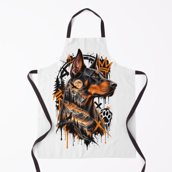 Item preview, Doberman Mountain Double Exposure Art designed and sold by AbderraimArt.