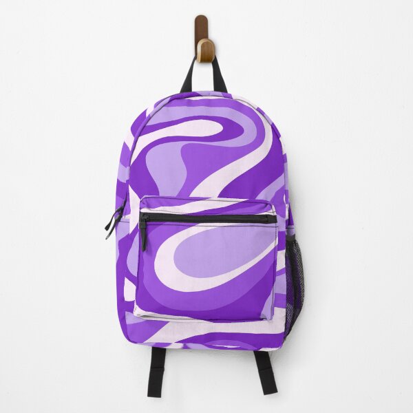 Item preview, Liquid Swirl Retro Abstract in purple tones, Cream, and White designed and sold by Differenceee.
