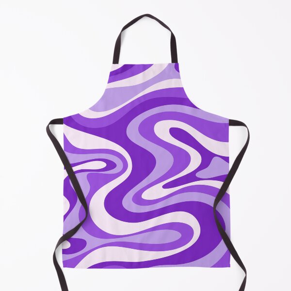 Item preview, Liquid Swirl Retro Abstract in purple tones, Cream, and White designed and sold by Differenceee.