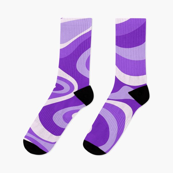 Item preview, Liquid Swirl Retro Abstract in purple tones, Cream, and White designed and sold by Differenceee.