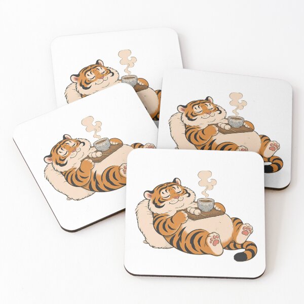Item preview, Cozy Chubby Tiger Japanese Tea Dango designed and sold by aigcx.