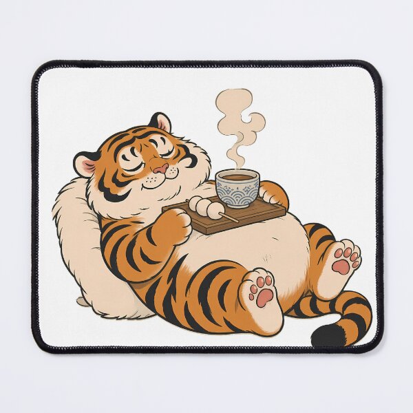 Item preview, Cozy Chubby Tiger Japanese Tea Dango designed and sold by aigcx.