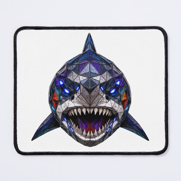 Item preview, Geometric Shark Mask / Prism Animal Mask Collection designed and sold by ValentynaTyshenkoArt.