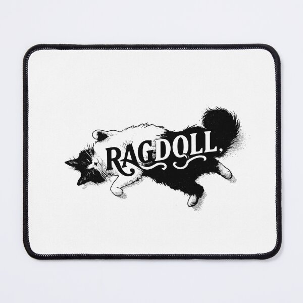 Item preview, Ragdoll Cat Word Art | Typography Cat Silhouette Design designed and sold by AyfuDesigns.