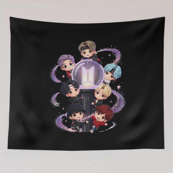 Item preview, CUTE CHIBI BTS TINYTAN | BANGTAN SONYEONDAN RM SUGA JIN J-HOPE JIMIN V JUNGKOOK aramy bomb designed and sold by Kimheawon.