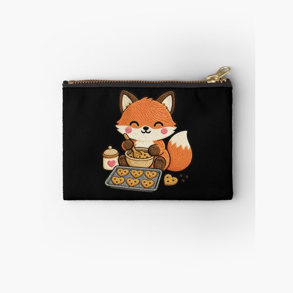 Item preview, Cute Fox Baking Cookies Kawaii Embroidery Patch designed and sold by ColorSplash123.