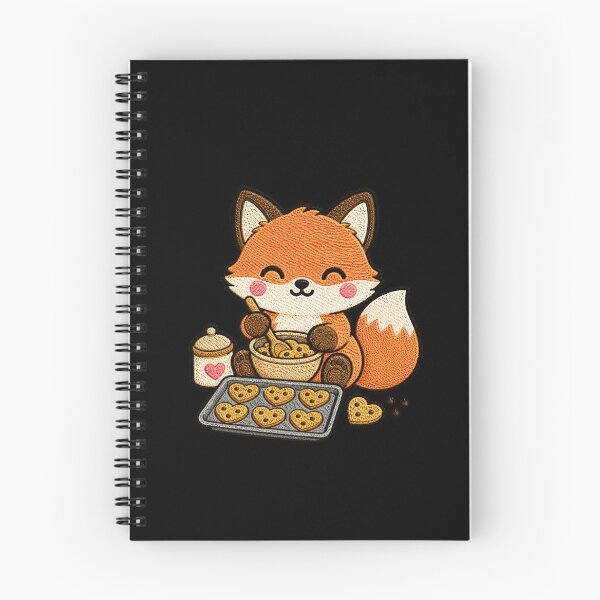 Item preview, Cute Fox Baking Cookies Kawaii Embroidery Patch designed and sold by ColorSplash123.