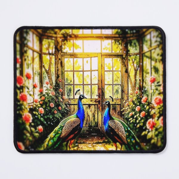 Item preview, Two Elegant Peacocks Art Print designed and sold by The Empire Of Digital Art..