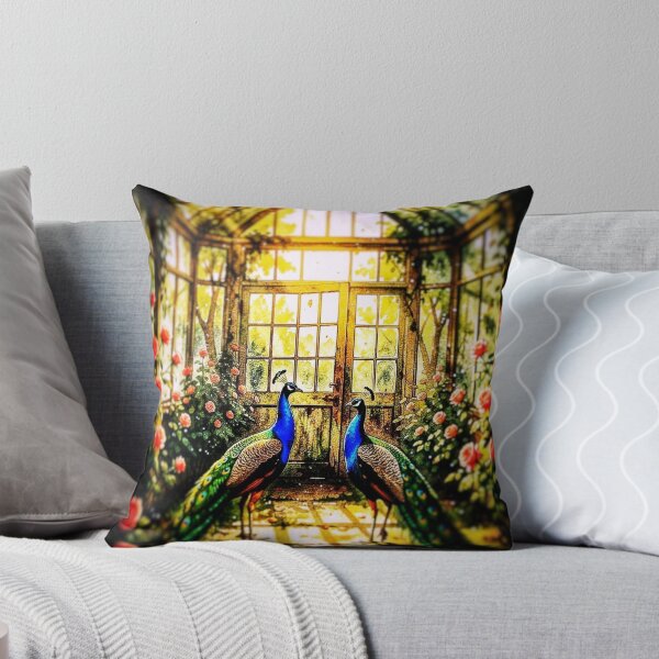 Item preview, Two Elegant Peacocks Art Print designed and sold by The Empire Of Digital Art..