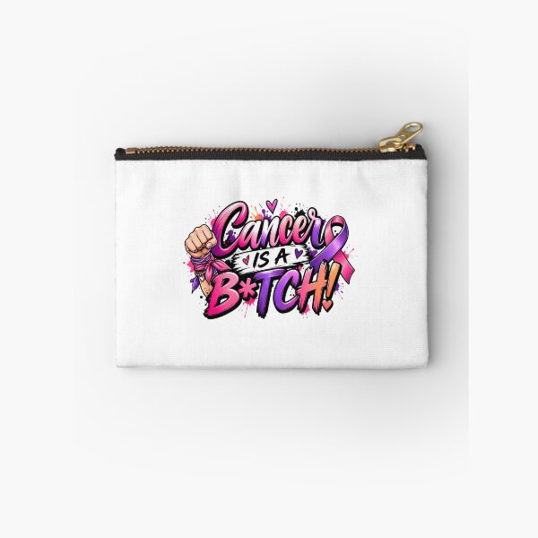 Item preview, Cancer Is A B*tch, All Cancer Awareness Design, Fierce Warrior Ribbon Art designed and sold by WHDProduction45.