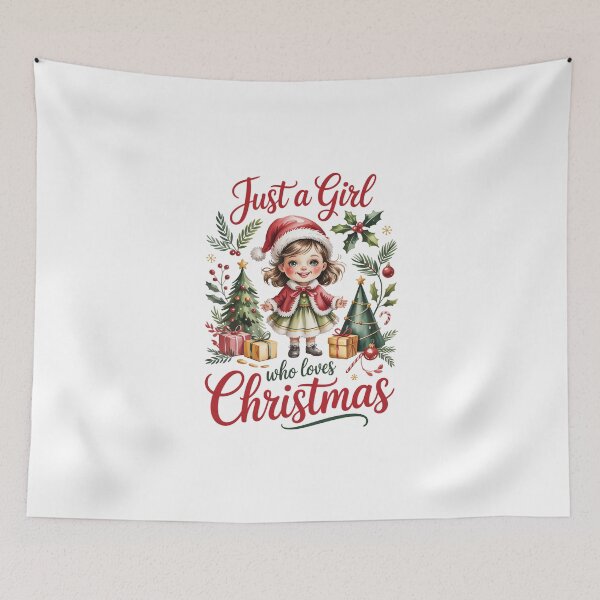 Item preview, Just a Girl who loves Christmas designed and sold by jkrphoto.