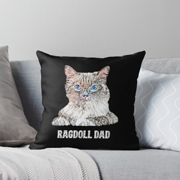 Item preview, Ragdoll Dad Cat Portrait Sketch Art designed and sold by Dmo3HarkoArt.