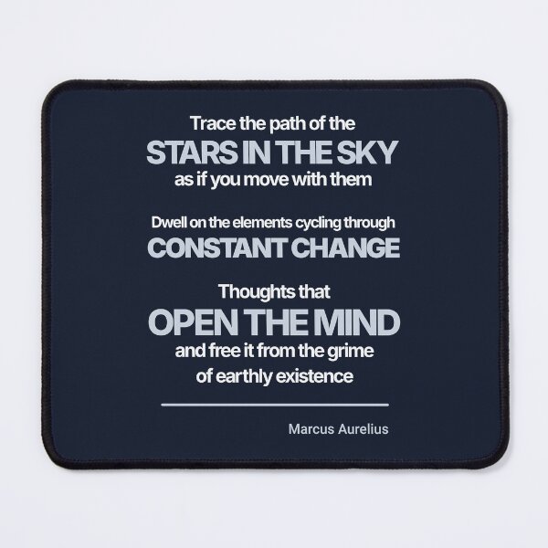 Item preview, Trace the Path of the Stars - Marcus Aurelius - Minimalist Style Stoic Quote - Light Version designed and sold by Stoic Core.