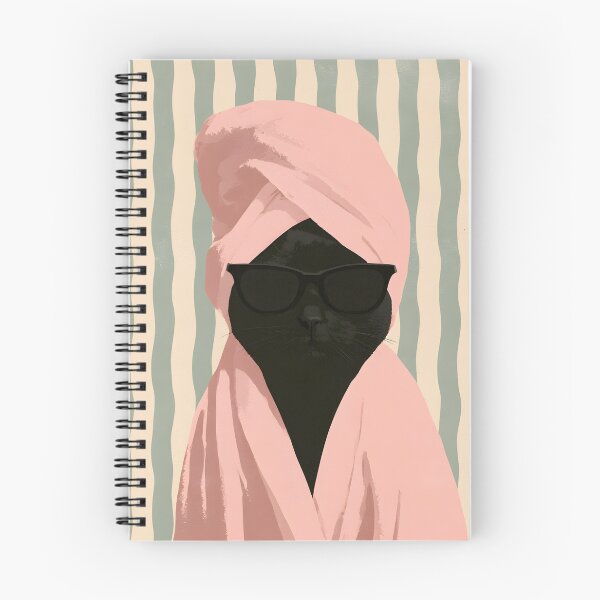 Item preview, Self Care Black Cat – Funny Spa Day Aesthetic designed and sold by KAM-KAM-STORE.