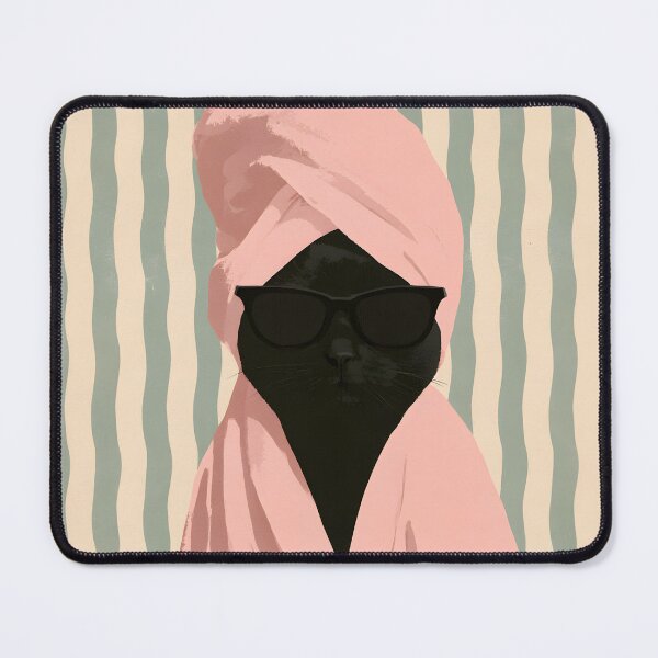 Item preview, Self Care Black Cat – Funny Spa Day Aesthetic designed and sold by KAM-KAM-STORE.