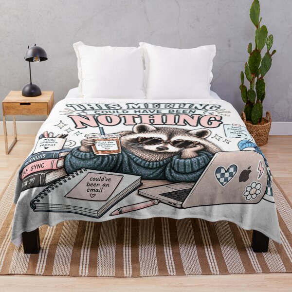 Item preview, his Meeting Could Have Been Nothing Funny Raccoon designed and sold by taylorvinyls.