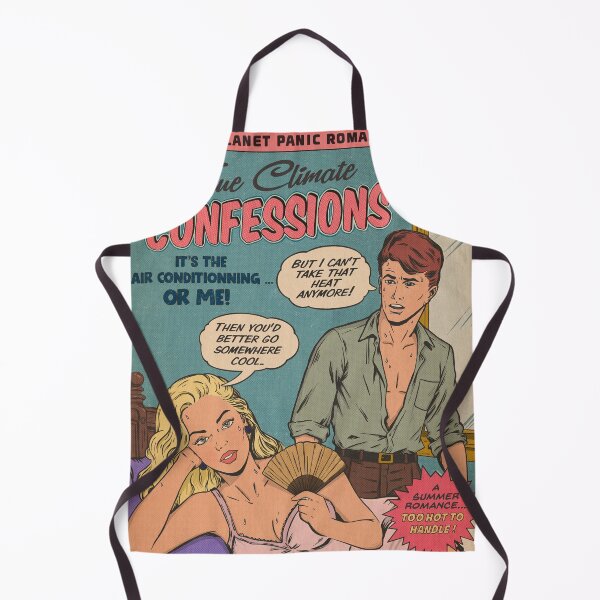Item preview, True Climate Confession #1 - Domestic Heatwave – Vintage 1950s Romance Comic Parody designed and sold by LifeislikebuePixels.