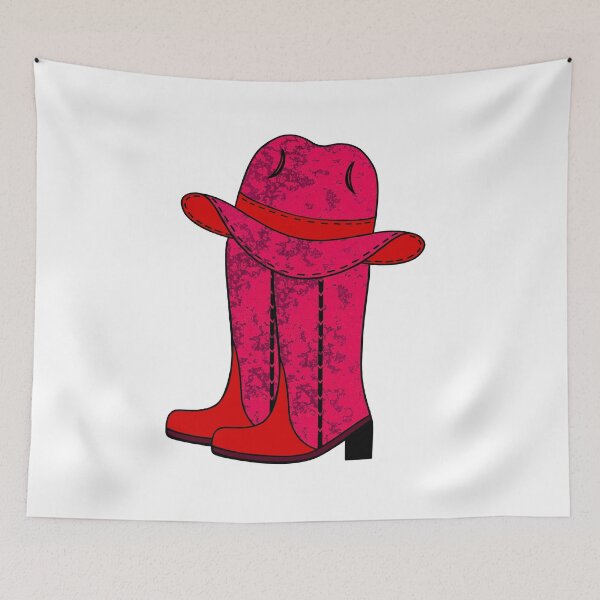 Item preview, Red Cowboy Boot And Hat designed and sold by Sartoris Art.