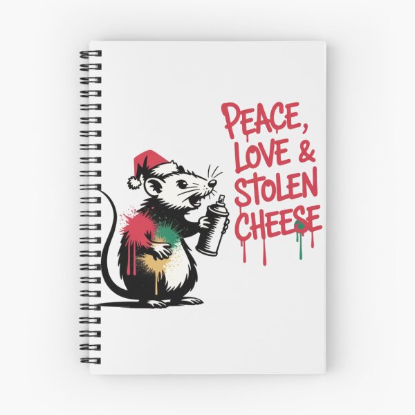 Item preview, Banksy Christmas Rat - Peace, Love & Stolen Cheese designed and sold by 123ks.