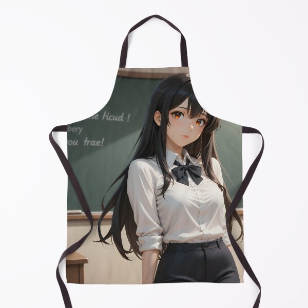 Item preview, Brunette Anime Schoolgirl Elegant Classroom Kawaii Girl designed and sold by Killington.