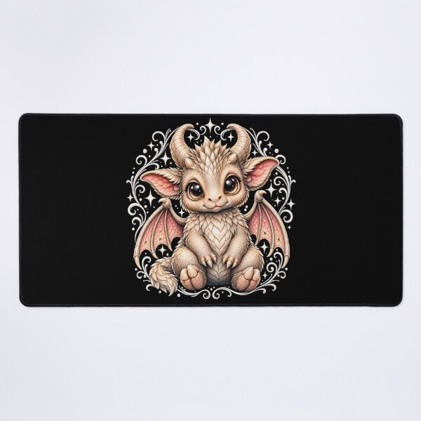 Item preview, Chubby Chibi Gargoyl Dragon Big Eyed Fantasy Creature Gothic Anime designed and sold by 3rd Eye Perceptions.