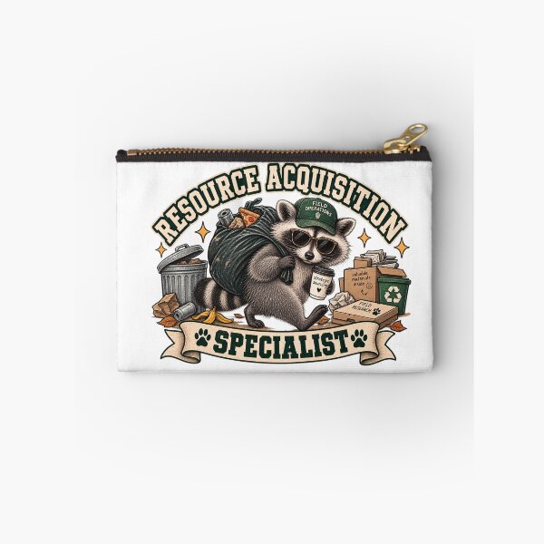 Item preview, Resource Acquisition Specialist Funny Raccoon designed and sold by taylorvinyls.