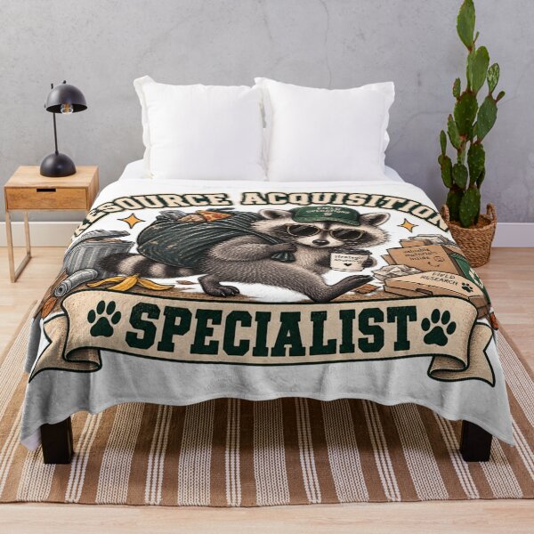 Item preview, Resource Acquisition Specialist Funny Raccoon designed and sold by taylorvinyls.