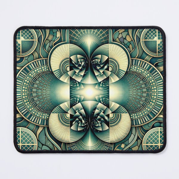 Item preview, Symmetrical Abstract Art Deco Fractal designed and sold by Frackxion.