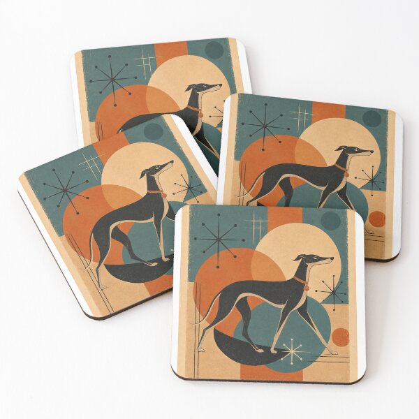 Item preview, Retro Greyhound Mid Century Modern Graphic designed and sold by Retroteez.