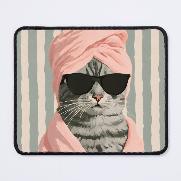 Item preview, Self Care Tabby Cat – Funny Spa Day Cat designed and sold by KAM-KAM-STORE.