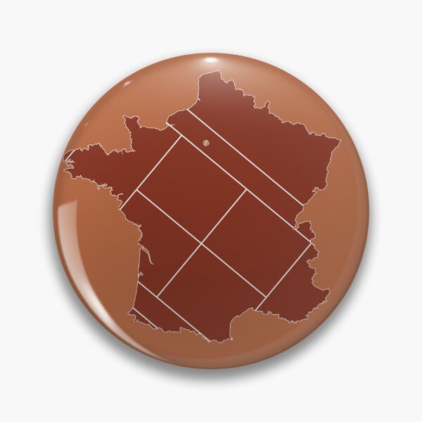 Item preview, Paris Clay Tennis Court Map Art designed and sold by gimbri.