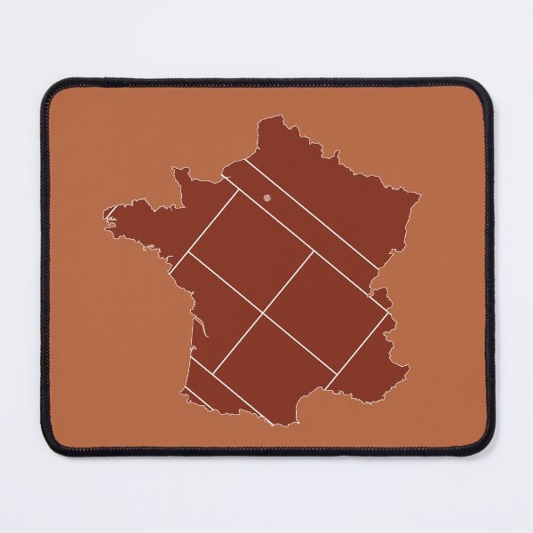 Item preview, Paris Clay Tennis Court Map Art designed and sold by gimbri.