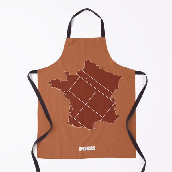 Item preview, Paris Clay Tennis Court Map Art designed and sold by gimbri.