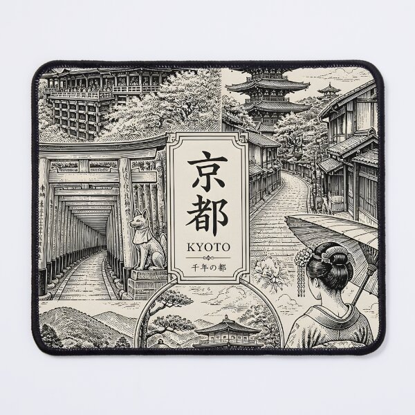 Item preview, Kyoto Japan Travel Vintage Japanese Temple Landscape designed and sold by GrinGalore.