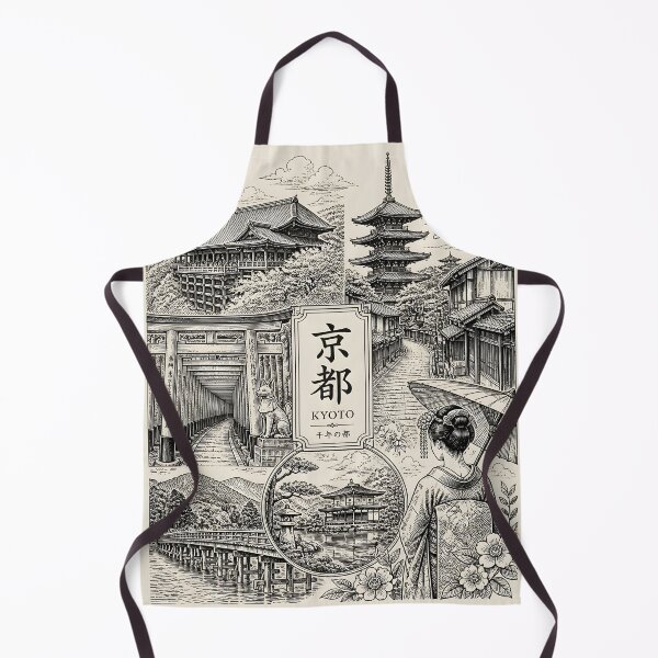 Item preview, Kyoto Japan Travel Vintage Japanese Temple Landscape designed and sold by GrinGalore.