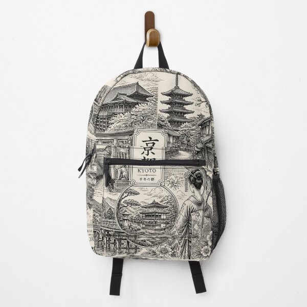 Item preview, Kyoto Japan Travel Vintage Japanese Temple Landscape designed and sold by GrinGalore.