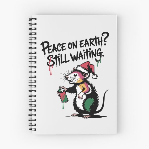 Item preview, Banksy Rat - Peace on Earth? Still Waiting. designed and sold by 123ks.