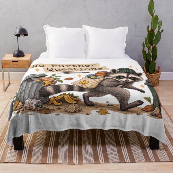 Item preview, Suspicious Raccoon No Further Questions designed and sold by taylorvinyls.