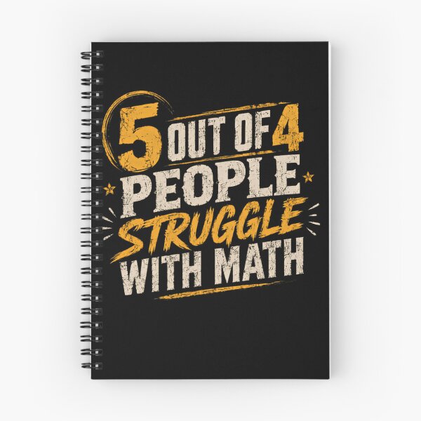 Item preview, 5 Out Of 4 People Struggle With Math Funny Teacher Student Humor designed and sold by SkeletonsDanger.