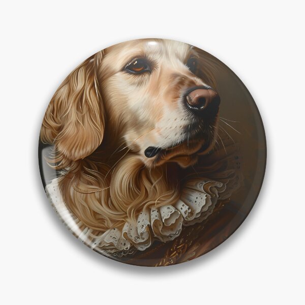 Item preview, Aristocratic Golden Retriever – Renaissance Royal Dog Portrait Art designed and sold by Artdavesalzburg.