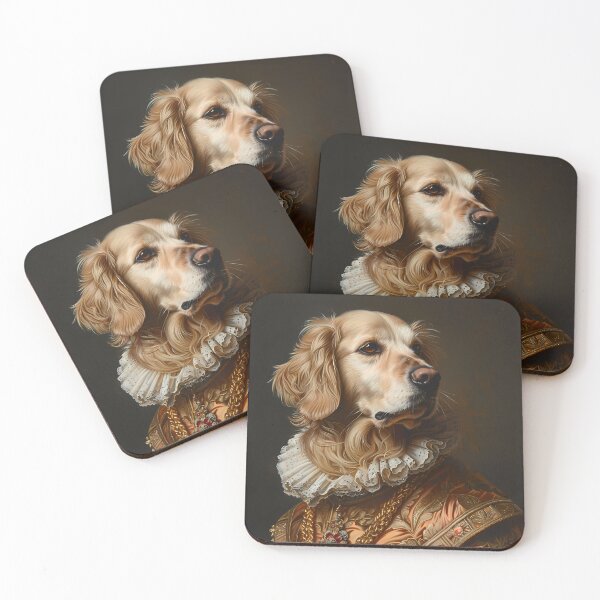 Item preview, Aristocratic Golden Retriever – Renaissance Royal Dog Portrait Art designed and sold by Artdavesalzburg.