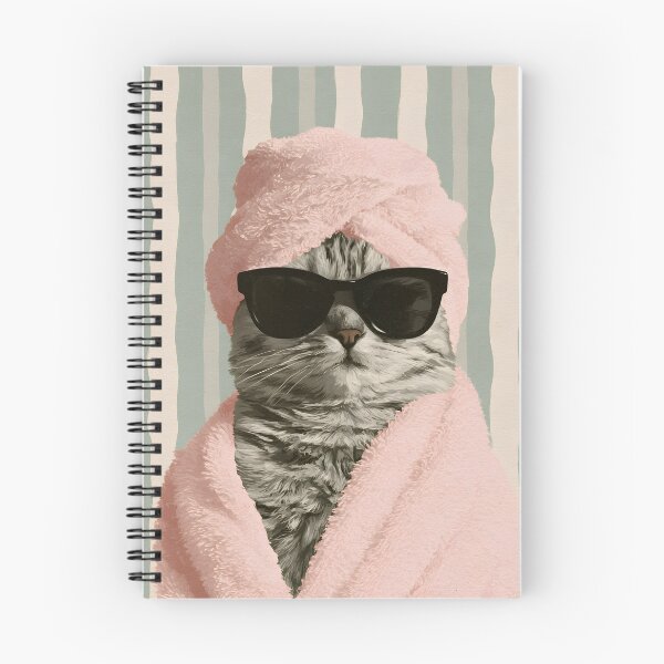 Item preview, Pampered Cat – Funny Self Care Spa Day designed and sold by KAM-KAM-STORE.